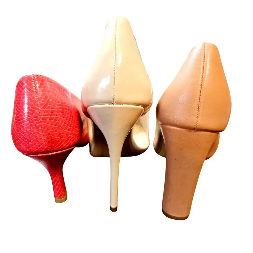 A New Day + More Size 7.5 Heeled Pumps Women's Lot of 3 Pairs Bulk Shoes